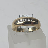 UNISEX 9CT RING RING 4.6GMS Ring Size O / 8 US